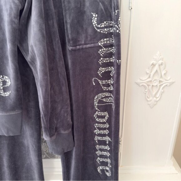 Vintage Juicy Couture Velour Bling Track Suit - Picture 10 of 15